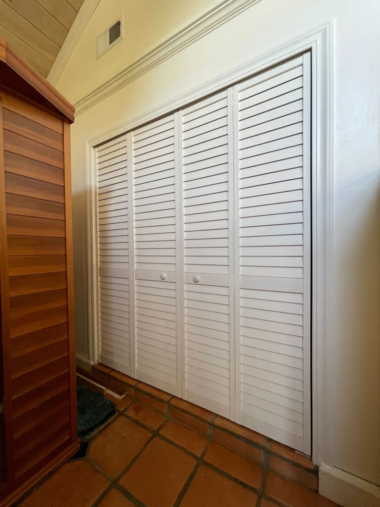 Installation of closet doors